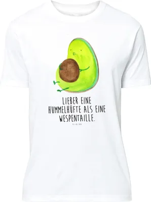 Produktbild von Mr. & Mrs. Panda Tshirt Avocado Pfeifen - Weiß - Geschenk, oberteil, T-Shirt, Abnehmen, Schwanger, Diät, Lustiges, S, Jersey-Shirt