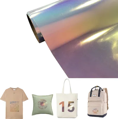 Produktbild von 12in x 5ft Regenbogen Laser Gravurfolie Rolle – Holographisches Laser Blau, Einfach zu Verarbeiten