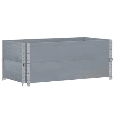 Produktbild von Pflanzkasten Grau 100x50 cm Massivholz Kiefer