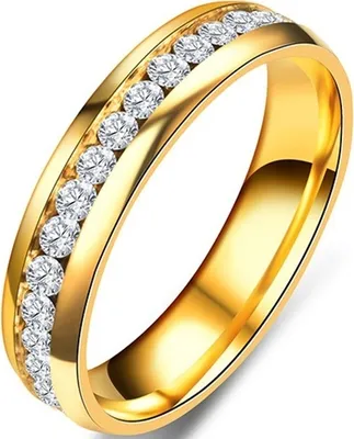 Produktbild von Eleganter Damenring EN-3373 in Gold - 57mm KP3373