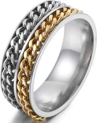 Produktbild von WA-17046 Herrenring Silber/Gold 59mm KP17046