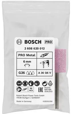Produktbild von PRO Steel Schleifstiftset, 20 x 26 mm, G60, zylindrisch