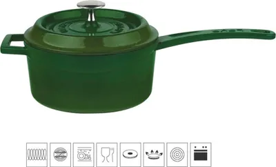 Obrázek produktu pro LAVA Metal Rendlík Ø 16 cm 135 L Litinový Zelený LVYSOS16K2G