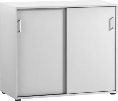 Produktbild von Möbelpartner Aktenschrank Fox | HxBxT 84x100x41cm | 2 Schiebetüren | Weiß