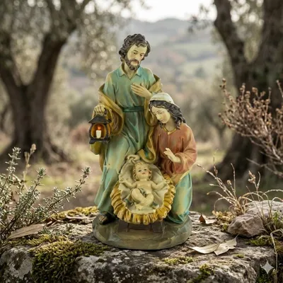 Produktbild von Krippenfigurenblock Heilige Familie groß, ca. 23 cm, K 030F-23