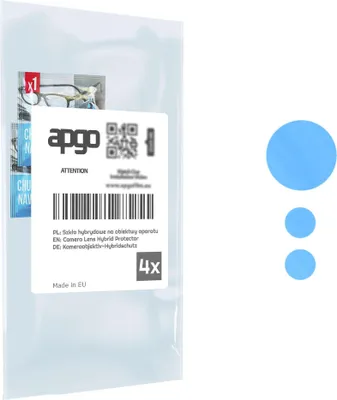 Produktbild von apgo 4 Stück Hybrid Kameraschutz, Kamera-Schutzglas kompatibel mit Xiaomi 12 Lite, Linsenschutz, 9H Härte, Schutz für Kameraobjektiv, Anti-Kratzer, transparent