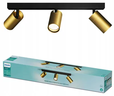 Obrázok produktu pre Philips 8720169299214, Bodové osvetlenie železnice, GU10, 3 žiaroviek, LED, 220-240 V, Čierna