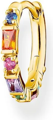 Produktbild von THOMAS SABO Creole vergoldet Gelbgold/ Bunte Steine CR666-48