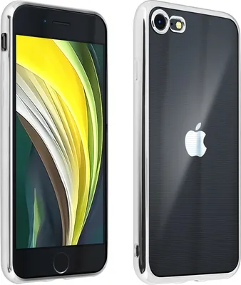 Image de Coque de protection avec bordure métallique pour Apple iPhone 7 / 8 / SE 2020, couleur argent