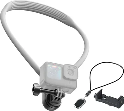 Produktbild von MARTVSEN S7max POV Halshalterung, Halskettenhalterung, Brusthalterung mit Telefonclip, Magnetband und Sportkamera-Adapter, kompatibel mit GoPro 12/11/10/9/8/7 Insta360 DJI Osmo Action-Kameras Smartphone