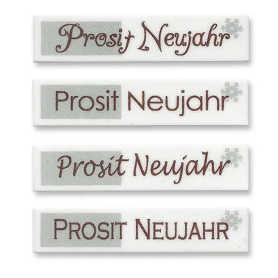 Produktbild von Schriftstreifen, Neujahr, sortiert