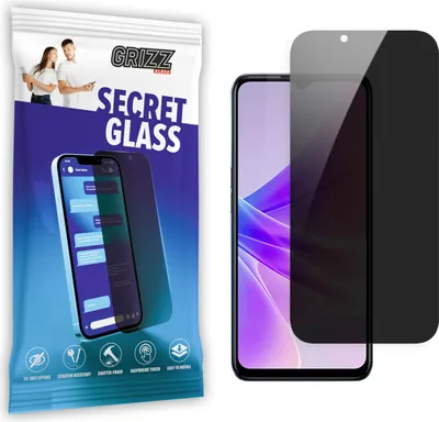 Zdjęcie produktu dla Ochraniacz ekranu GrizzGlass SecretGlass Privacy do Oppo A77 - Czarny
