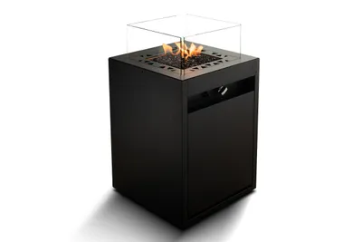 Obrázek produktu pro Square by Planika - Plynový krb, topidlo, ohniště na LPG černé barvy