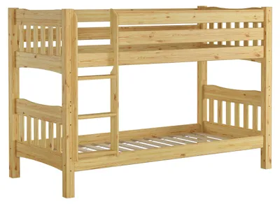 Produktbild von Etagenbett Kiefer Massivholzbett 90x200 Stockbett Hochbett Zubehör wählbar V-60.15-09Ni70 Rollrost inkl.
