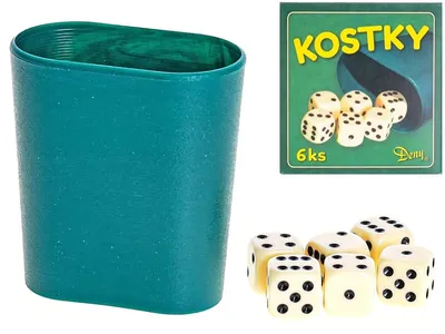 Obrázok produktu pre Hracie kocky s pohárom