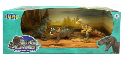 Produktbild von spielset Dinosaurier 3-teilig mehrfarbig