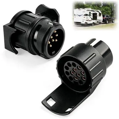 Zdjęcie produktu dla 2 adaptery przyczepy 7 do 13 biegunów + adapter 13 do 7 biegunów
