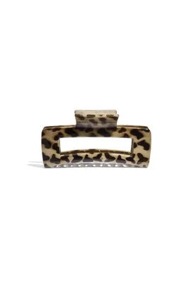 Produktbild von Große Haarspange mit Leopardenmuster Khaki – 10,5 cm – Haarclip für Damen – 1 Stück