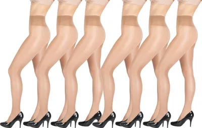 Produktbild von Giulia Hüftstrumpfhose mit Komfortbund Sensi 20 Den ( 6er Set ) Caramel S
