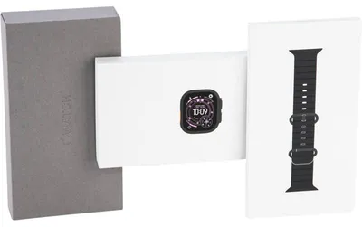 Produktbild von Apple Watch Ultra 3 GPS + Cellular 49mm Black Titanium Case with Black Ocean Band