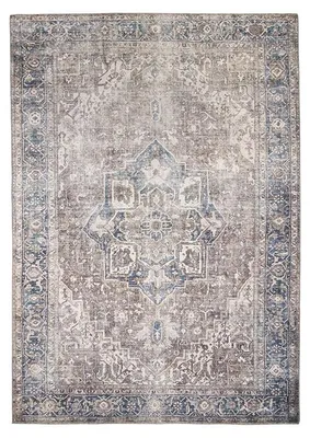 Produktbild von Teppich Vintage - Lugan Taupe Blau