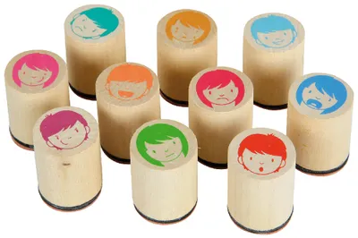 Produktbild von Eduplay Stempelset - Emotionen - Holzspielzeug - Lernspielzeug