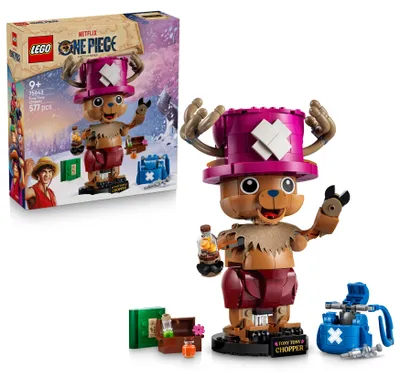 Produktbild von LEGO ONE PIECE Tony Tony Chopper - Sammelfigur mit Zubehör inkl. Rumble Ball - Niedliche DIY Deko für Schreibtisch oder Schlafzimmer - Geschenk für Jungen, Mädchen und Fans ab 9 Jahren - 75643