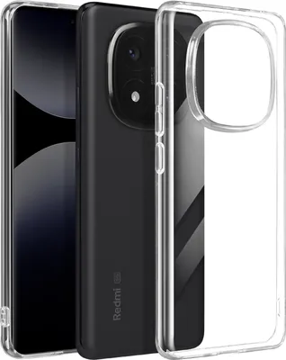 Immagine prodotto di Mayaxess, Custodia per Xiaomi Redmi Note 14 Pro e 14 Pro Plus in silicone flessibile, trasparente