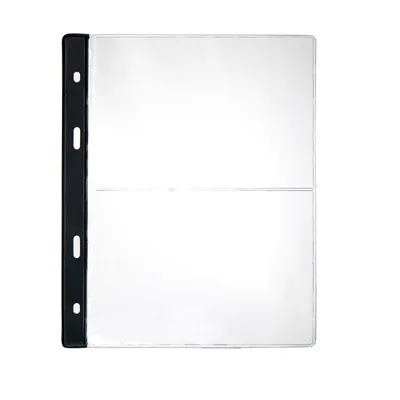 Produktbild von MC.Sammler 10 STK Banknoten Postkarten Hüllen - mit 2 Taschen 157 x 104 mm GLASKLAR Banknotenhüllen | Ergänzungshüllen Banknotenalbum Sammelalbum