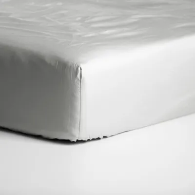 Produktbild von Cinderella Sundays - Spannbettlaken (bis 35 cm) - Satin - 90x200 cm - Light Grey