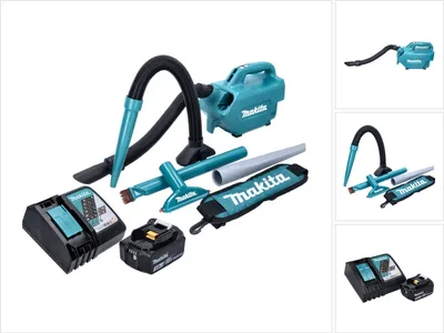 Obrázek produktu pro Akumulátorový vysavač Makita DCL 184 RF1 18 V 54 mbar 0,5 l + 1x akumulátor 3,0 Ah + nabíječka