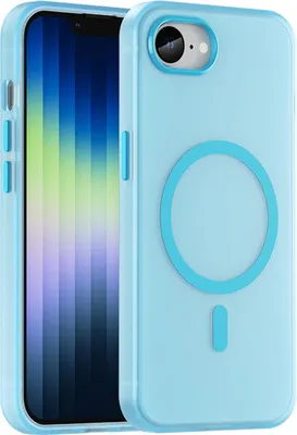 Produktbild von Mobigear Shockproof iPhone 16e MagSafe Hülle Hardcase Backcover - Blau