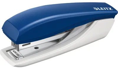 Image de LEITZ Mini Heftgerät NeXXt, Heftleistung 10 Blatt, blau 12 Stück Verkaufseinheit 663725 4002432342266