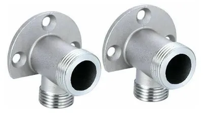 Produktbild von Installationsset zum Anschluss der Rohrleitung an einen freistehenden Wasserhahn. Außendusche. Thermostatmischer. Aufputz-Umrüstung