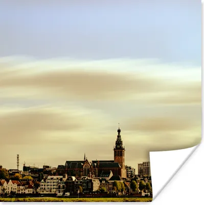 Produktbild von MuchoWow® Poster Skyline - Nijmegen - Niederlande 75x75 cm - Wand Dekoration
