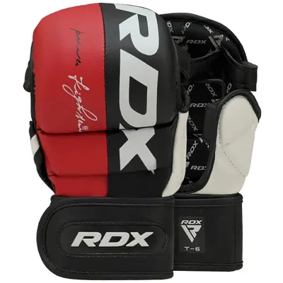 Zdjęcie produktu dla RDX Rękawice sparingowe T6 REX MMA czerwone, L