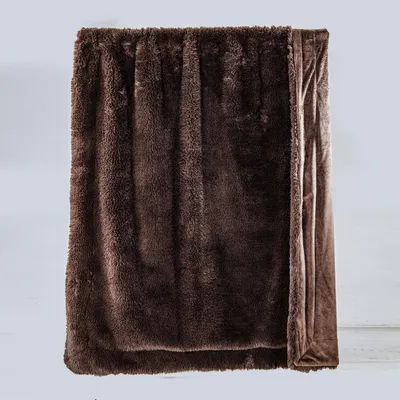 Produktbild von Felldecke Star Home Wohndecke Byron Webpelz Fell Braunbär 150x200