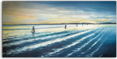 Produktbild von Coloray Acrylbild 140x70  Wandbild Acrylbilder Lagune von Venedig bei Sonnenuntergang