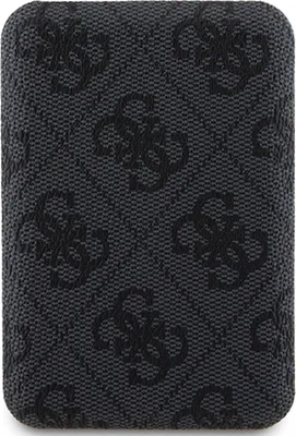 Zdjęcie produktu dla Guess Powerbank Indukcyjny 15W Gupb5Fp4Emgk 5000Mah Czarny/Black 4G Leather Metal Logo Magsafe