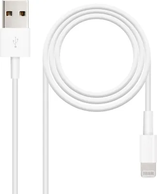 Obrázek produktu pro Nanocable 10.10.0401, 1 m, Lightning, USB A, Bílá, USB 2.0, RoHS