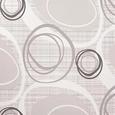 Image de Sous-nappes Bulgommes - PROMO LINGE - Circle - 140 x 100 cm - Blanc,Gris