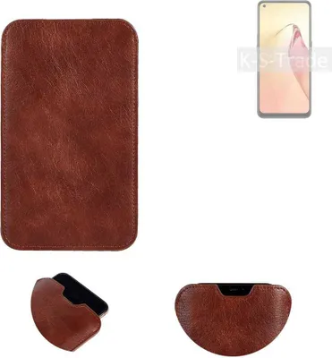 Produktbild von K-S-Trade Schutzhülle Handyhülle kompatibel mit Oppo F21s Pro 4G Handytasche Kunstleder Sleeve in braun