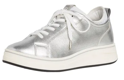 Produktbild von Tamaris Damen Schnürer 1-1-23716-24 in silver white (Größe: 39)