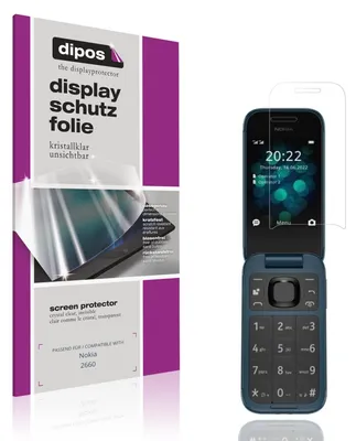 Produktbild von 4x Schutzfolie für Nokia 2660 klar Displayschutzfolie Folie Display Schutz dipos