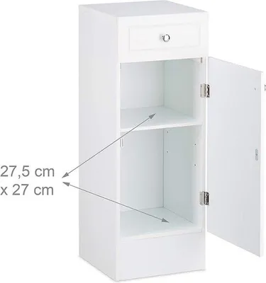 Produktbild von Famanu Badezimmerkasten 30,5 x 30,5 x 80 cm - Weiß
