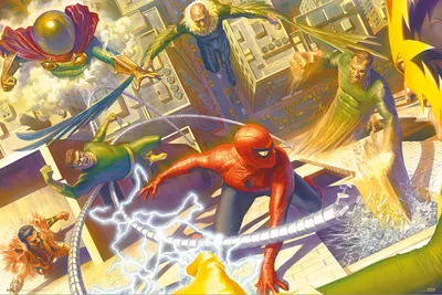 Zdjęcie produktu dla SpiderMan Plakat Marvel Spider-Geddon Scena walki 91,5 x 61 cm