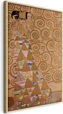 Zdjęcie produktu dla Włoski obraz na płótnie - Oczekiwanie (Gustav Klimt) 80x120 cm Reprodukcja l-E-10668-b-a