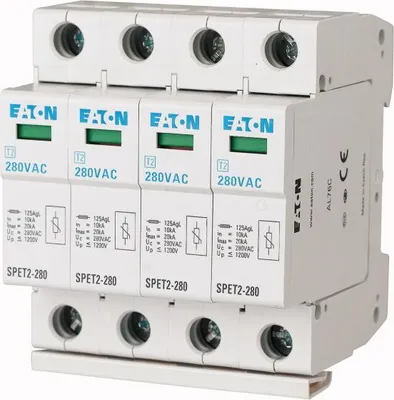 Produktbild von SPET2-280/4 Überspannungsableiter Typ T2 4P 20kA 168693 EATON