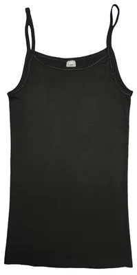Produktbild von HERMKO 7560 Damen Trägerhemd aus der sehr weichen Buchenholzfaser Modal, Farbe:schwarz gestreift, Größe:40/42 (M)