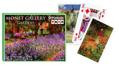 Produktbild von Piatnik Monet Gardens Spielkarten – Doppeldeck